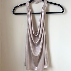 Express Cowl Neck Halter Top